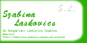 szabina laskovics business card